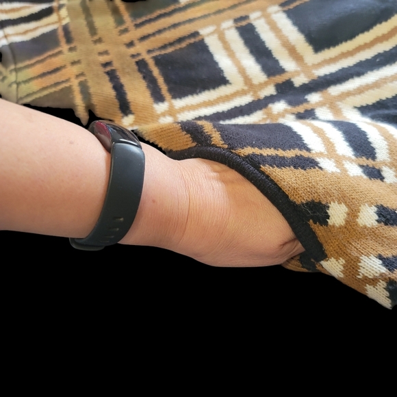 Anne Klein Bright Serpia Zip Front 3/4 Sleeve Sweater - Picture 6 of 10